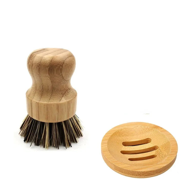 Bamboo Dish Scrub Brushes - Naturally Antimicrobial & Fully Compostable - GreenBox