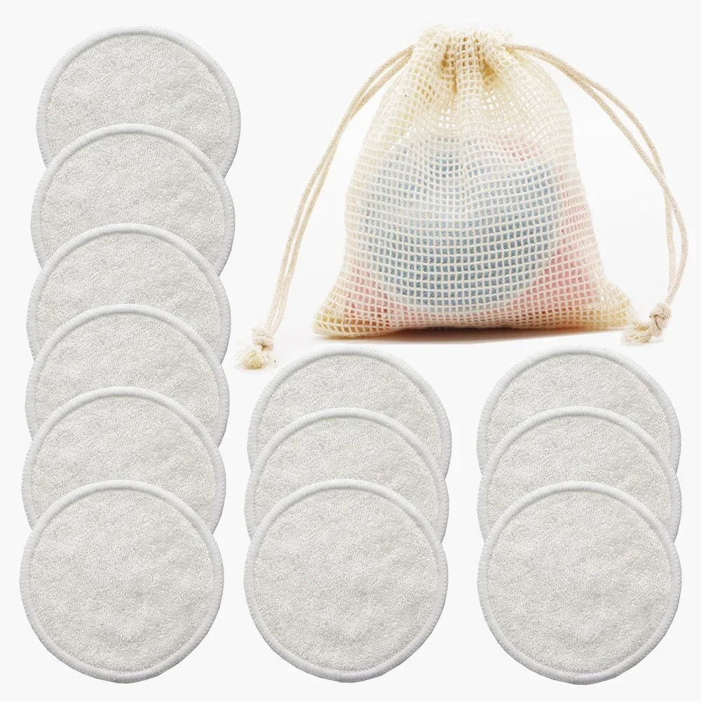 12-Pack Washable Cotton Pads (Soft, Absorbent, & Hypoallergenic) - GreenBox