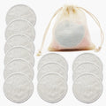 12-Pack Washable Cotton Pads (Soft, Absorbent, & Hypoallergenic) - GreenBox