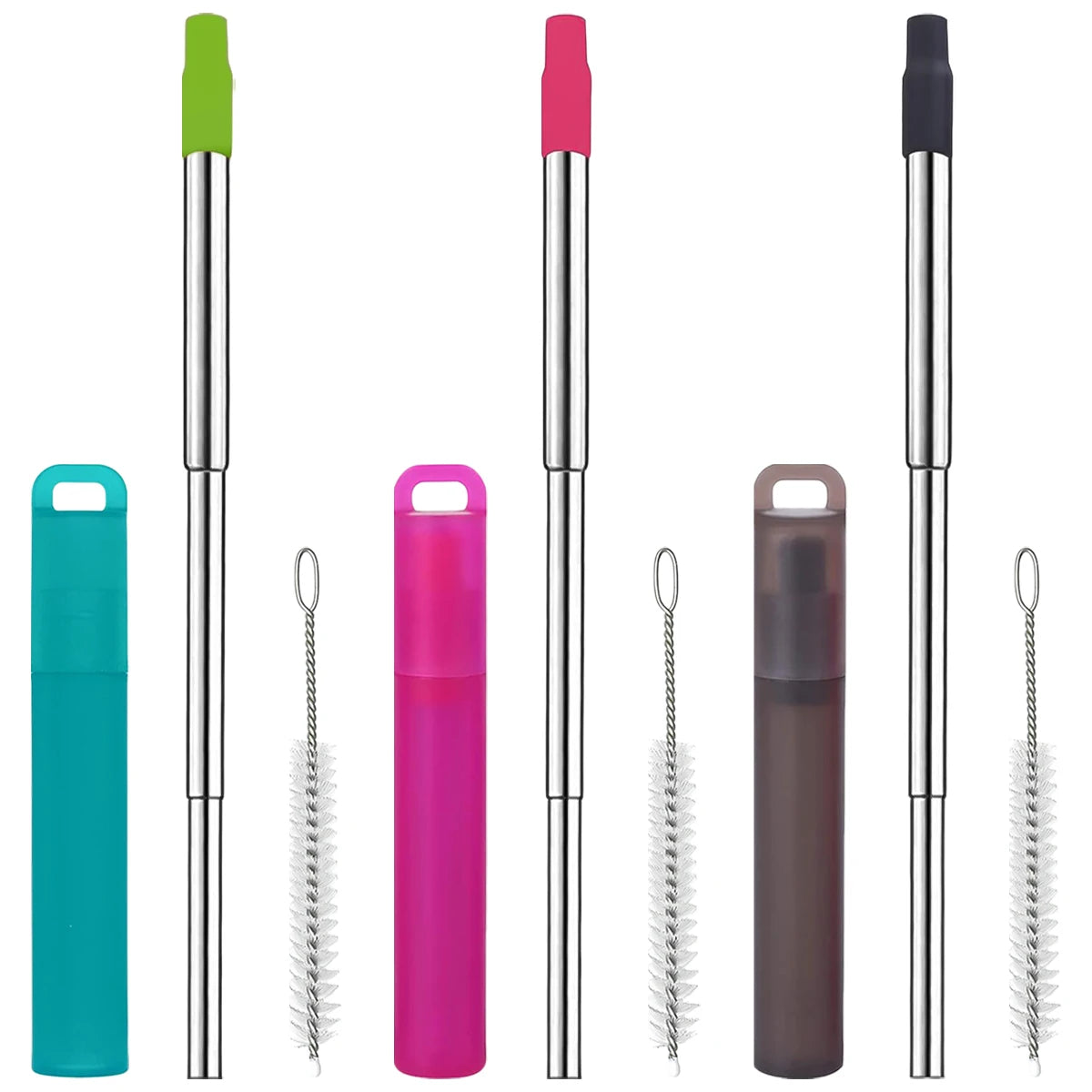 Durable Stainless-Steel Straw Set (Fully Recyclable)