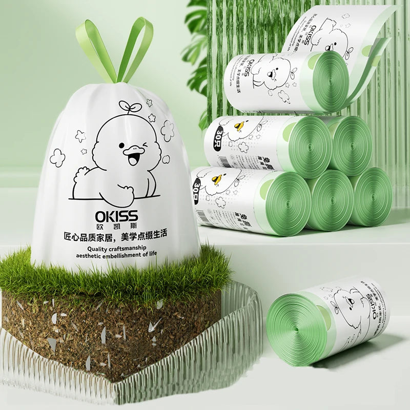 Plant-Based Compostable Trash Bags - Certified for Industrial Composting