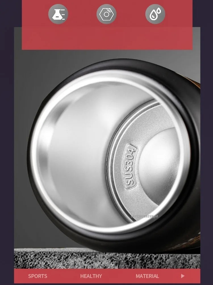 Premium Stainless-Steel Thermos (Double-Wall Vacuum-Insulation) - Fully Recyclable - GreenBox