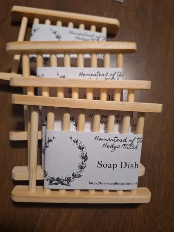 Sustainably Crafted Wooden Soap Dishes + Natural Fiber Pouches - 100% Hand-Finished - GreenBox