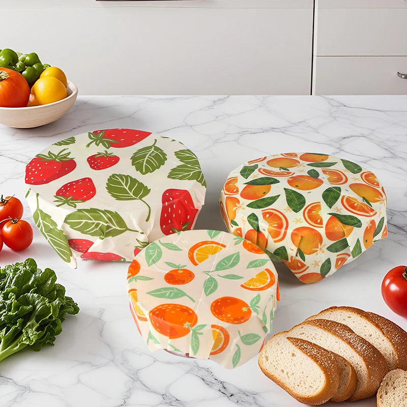 9x Natural Beeswax Wraps - GreenBox