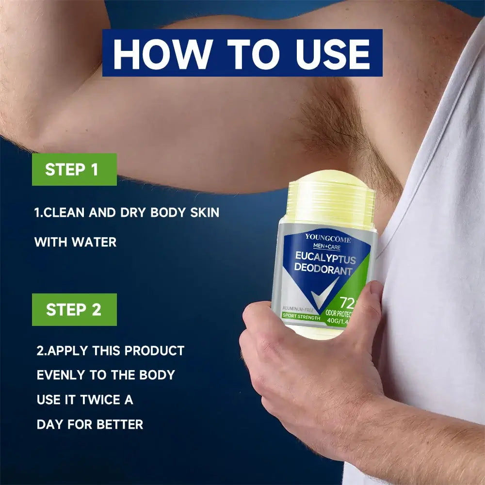 Reliable Odor Protection - Natural Roll-On Deodorant (Infused with Plant-Based Ingredients)