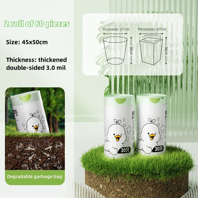 Plant-Based Compostable Trash Bags - Certified for Industrial Composting