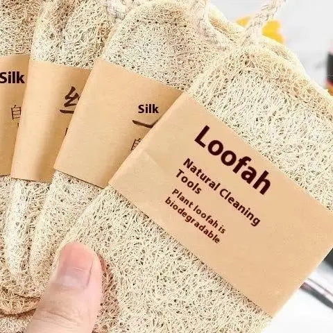 6-Piece Natural Luffa Sponge Collection - 100% Biodegradable & Plant-Based