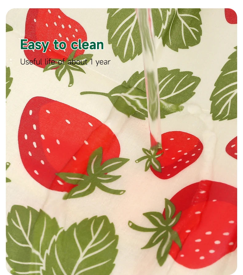 9x Natural Beeswax Wraps - GreenBox