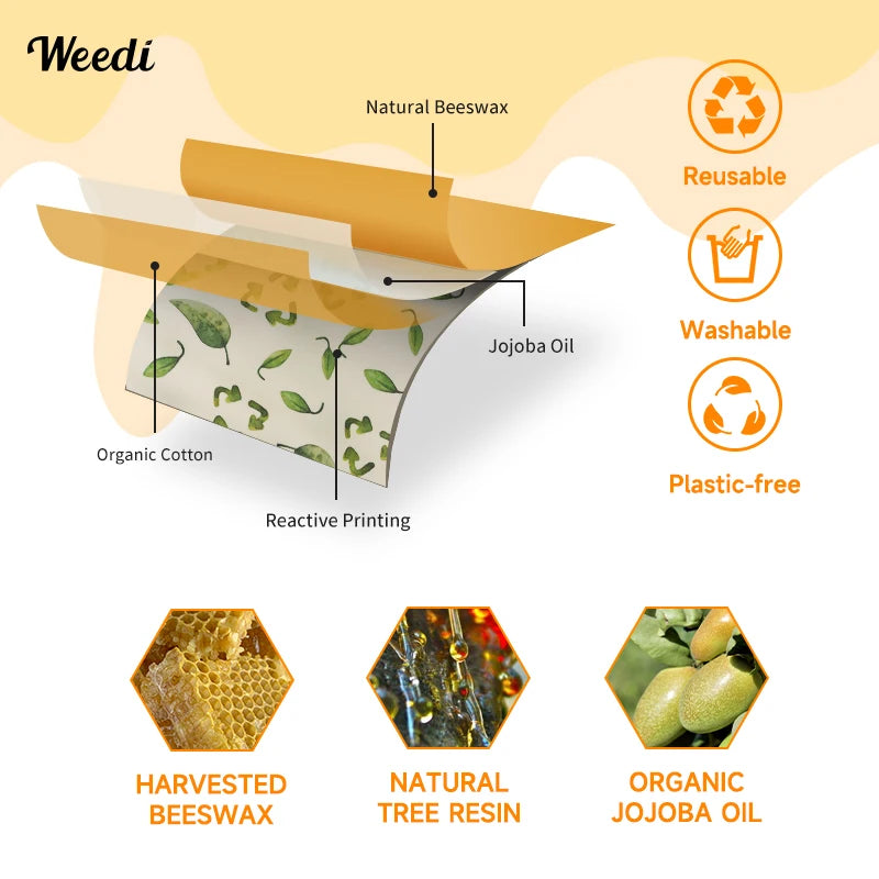 Plastic-Free & Organic - Natural Beeswax Wrap Roll - GreenBox