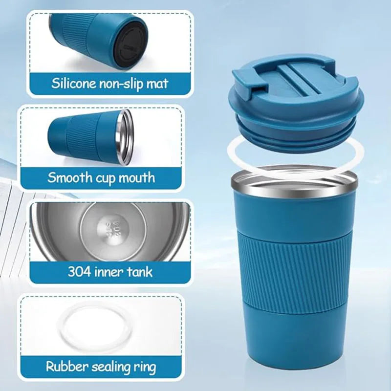 380ml Double-Wall Insulated Mug - Premium Stainless Steel - GreenBox