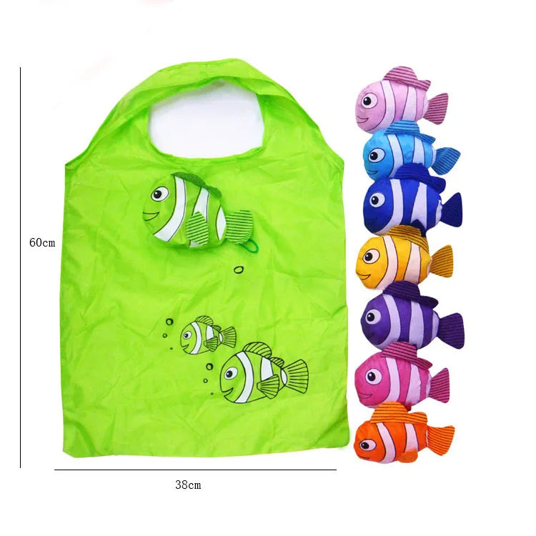 Foldable Reusable Bag (Washable Fabric) - Lightweight & Stylish